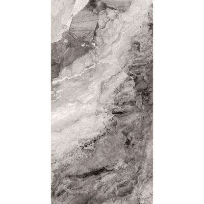 Carrelage sol et mur noir mat Mineral 60 x 120 cm