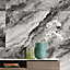Carrelage sol et mur noir mat Mineral 60 x 120 cm