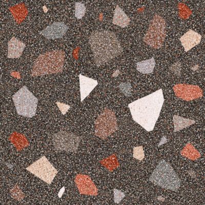 Carrelage sol et mur noir mat Venise 90 x 90 cm