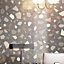 Carrelage sol et mur noir mat Venise 90 x 90 cm