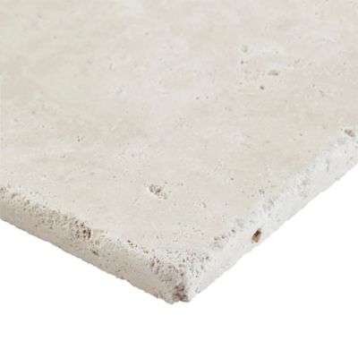Carrelage sol et mur Travertin veritable 10x10 cm pierre naturelle