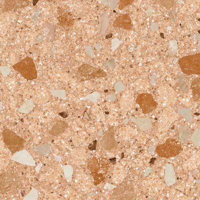 Carrelage sol extérieur antidérapant effet terrazzo 80x80 cm MONACO R ROJIZO ANTIDESLIZANTE