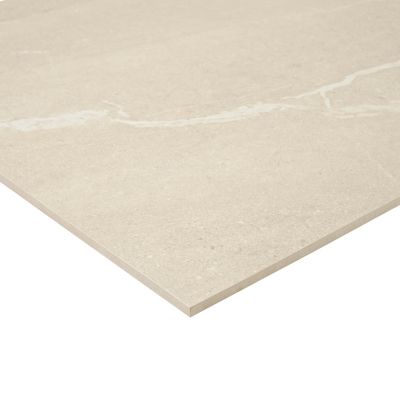 Carrelage sol extérieur beige mat effet pierre L.60 x l.60 cm x ép.9,5 mm, Bodo