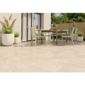 Carrelage sol extérieur Bodo beige 45 x 45 cm