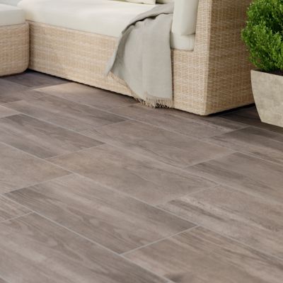 Carrelage sol extérieur effet bois gris clair L.60 x l.30 cm x ép.8,7 mm, Norwegio