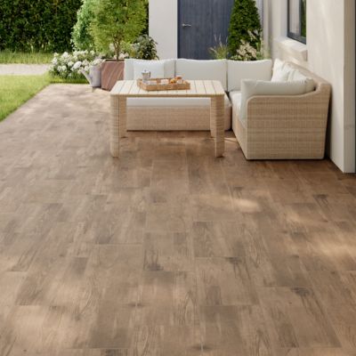Carrelage sol extérieur effet bois marron clair L.60 x l.30 cm x ép.8,7 mm, Norwegio