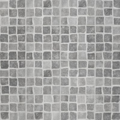 Carrelage sol extérieur effet pavés tons gris L.30,38 x l.30,38 cm x ép.7 mm, Blocce