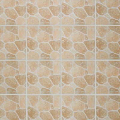 Carrelage sol extérieur effet pierre beige et marron L.30,38 x l.30,38 cm x ép.7 mm, Searocca