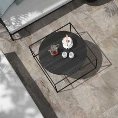 Carrelage sol extérieur effet pierre beige L.60 x l.30 cm x ép.9 mm, Denali