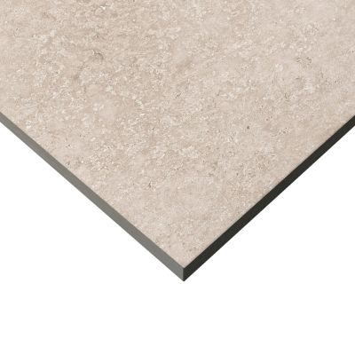 Carrelage sol extérieur effet pierre beige L.60 x l.40 cm x ép.9 mm, Crosscut