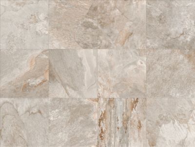 Carrelage sol extérieur effet pierre beige L.60 x l.60 cm x ép.9 mm, Denali