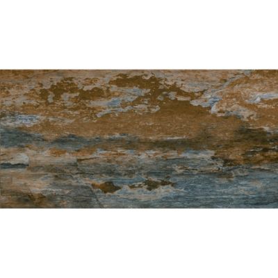Carrelage sol extérieur effet pierre oxydée L.60 x l.30 cm x ép.9 mm, Denali