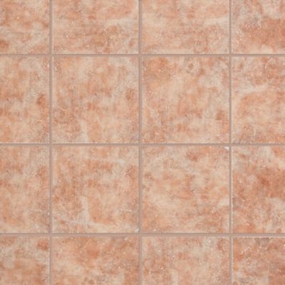 Carrelage sol extérieur effet terre cuite L.33,3 x l.33,3 cm x ép.7 mm, Terracotta