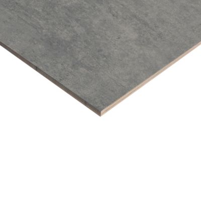 Carrelage sol extérieur en grès cérame émaillé effet béton gris anthracite l.60 x L.60 x ép. 0.9cm Bauha