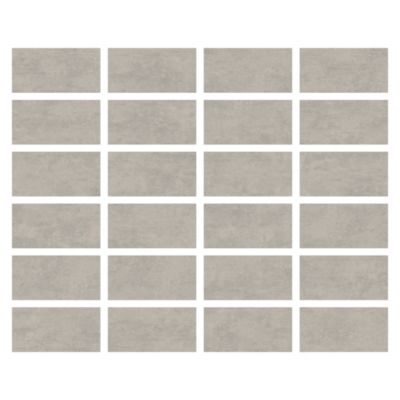 Carrelage sol extérieur en grès cérame émaillé effet béton gris perle l.30 x L.60 x ép. 0.9cm Bauha