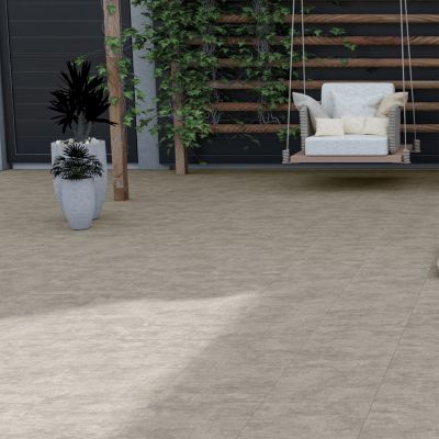 Carrelage sol extérieur en grès cérame émaillé effet béton gris perle l.45 x L.45 x ép. 0.85cm Bauha