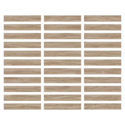 Carrelage sol extérieur en grès cérame émaillé effet bois clair l.20 x L.120 x ép.0,9 cm Urbanwood