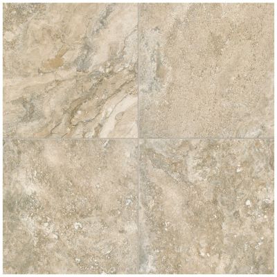 Carrelage sol extérieur en grès cérame émaillé effet pierre beige l.60 x L.60 x ép.0,8 cm Sienna