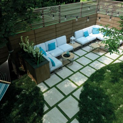Carrelage sol extérieur en grès cérame émaillé effet pierre beige l.60 x L.60 x ép.2 cm Cancora