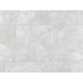 Carrelage sol extérieur gris aspect pierre Amalfi 37 x 75 cm