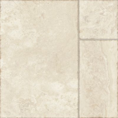 Carrelage sol extérieur Travertine beige 60 x 60 cm