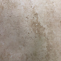 Carrelage sol grès cérame émaillé Orleans effet pierre de travertin 60 x 60 cm