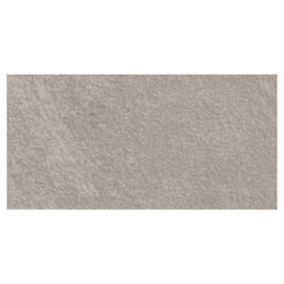 Carrelage sol gris 37,5x75cm Quartzite