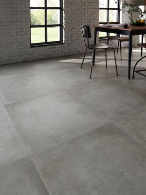 Carrelage sol gris 80 x 80 cm Kontainer