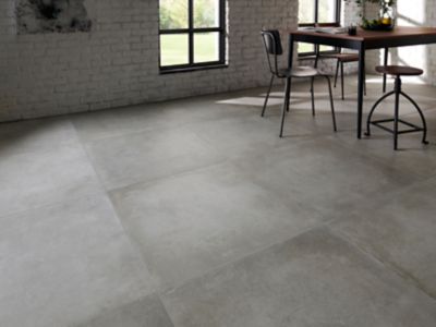 Carrelage sol gris 80 x 80 cm Kontainer