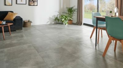 Carrelage sol gris clair Potosi 60 x 60 cm | Castorama