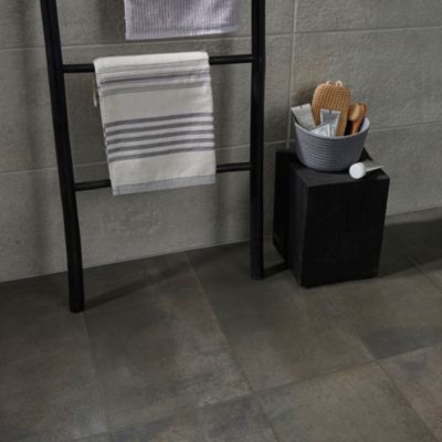 Carrelage sol gris lapatto 30 x 60 cm Metalized