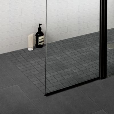 Carrelage sol intérieur anthracite L.60 x l.30 cm, Slate
