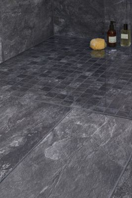 Carrelage sol intérieur anthracite L.61,5 x l.30,8 cm x ép.8 mm, Shaded