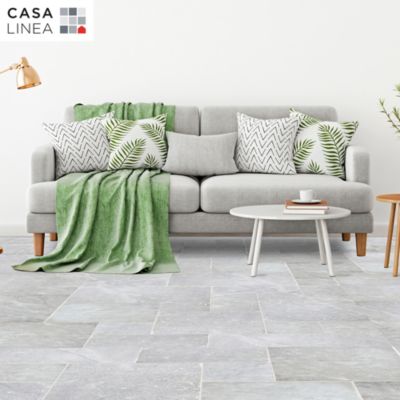 Carrelage sol intérieur aspect marbre gris 61 x 40.6 cm Ép.12 mm Casa Linea