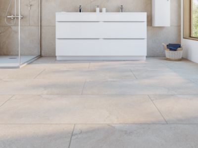 Carrelage sol intérieur beige mat aspect pierre L.120 x l.60 cm x ép.7 mm, Casa Alexandria