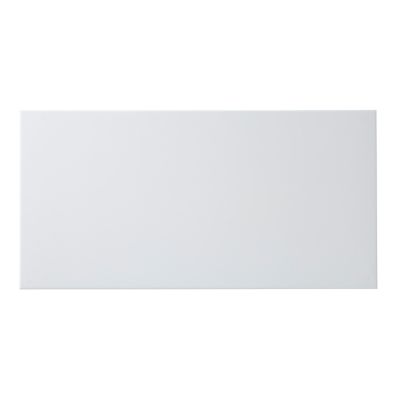 Carrelage sol intérieur blanc effet pierre L.60 x l.30 cm x ép.9 mm, Plain