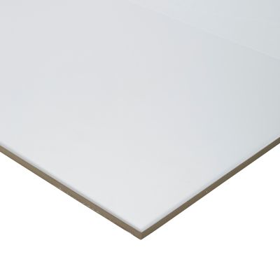 Carrelage sol intérieur blanc effet pierre L.60 x l.30 cm x ép.9 mm, Plain