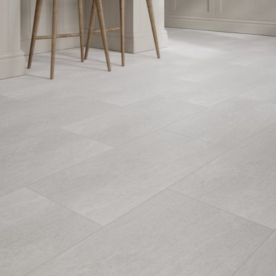 Carrelage sol intérieur blanc effet pierre satin L.60 x l.30 cm x ép.8 mm, Natural