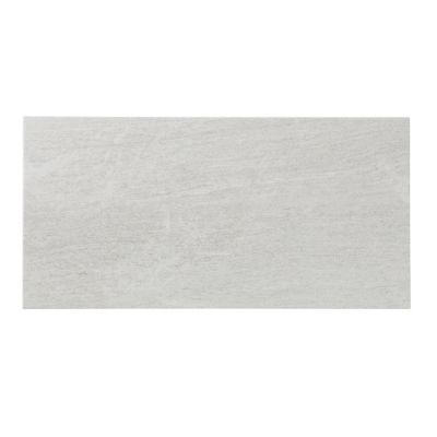Carrelage sol intérieur blanc effet pierre satin L.60 x l.30 cm x ép.8 mm, Natural