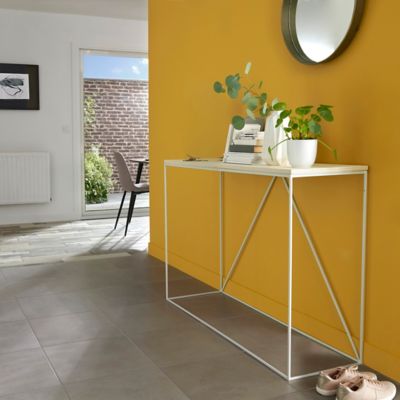Carrelage sol intérieur effet béton gris L.42,6 x l.42,6 cm x ép.7,4 mm, Konkrete