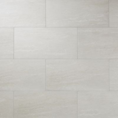 Carrelage sol intérieur effet pierre ivoire L.60 x l.30 cm x ép.8 mm, Soft Travertin