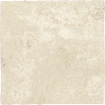 Carrelage sol intérieur effet pierre Travertine 50 x 50 cm