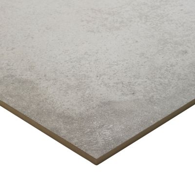 Carrelage sol intérieur gris clair effet béton L.60 x l.60 cm x ép.9 mm, Kontainer