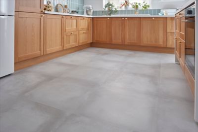 Carrelage sol intérieur gris effet béton L.60 x l.60 cm x ép.10 mm, Smooth