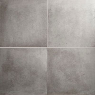 Carrelage sol intérieur gris effet béton L.61,6 x l.61,6 cm x ép.8,5 mm, Konkrete