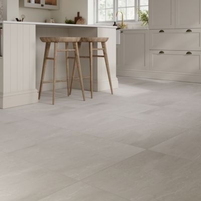Carrelage sol intérieur ivoire effet pierre L.60 x l.60 cm x ép.9,2 mm, Soft Travertin