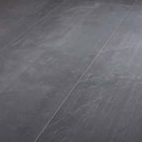 Carrelage sol intérieur noir aspect pierre 37,5 x 75 cm Slate