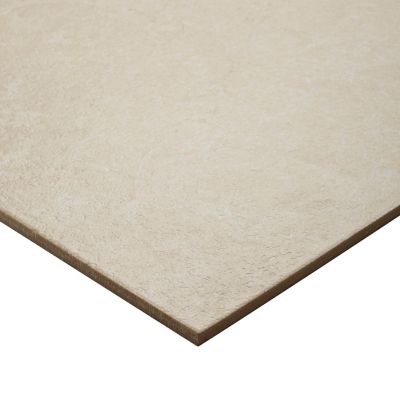 Carrelage sol intérieur taupe beige effet pierre L.61,5 x l.61,5 cm x ép.9 mm, Soft Lime Stone