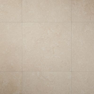 Carrelage sol intérieur taupe beige effet pierre L.61,5 x l.61,5 cm x ép.9 mm, Soft Lime Stone