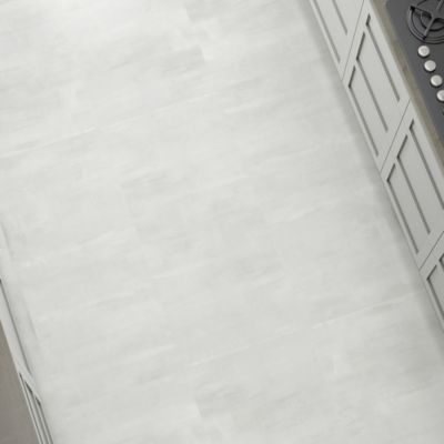 Carrelage sol Kofrage aspect pierre calcaire 60 x 60 cm gris clair GoodHome